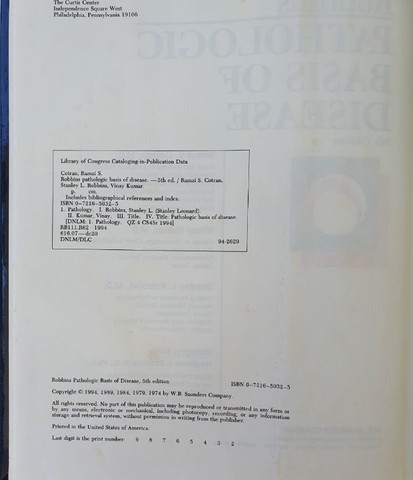 Livro de Medicina: Pathologic Basis of disease - Cotran; Kumar; Robbins - Foto 3