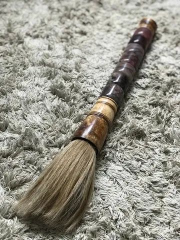 Pincel Chinês Original com crina de cavalo...Linda Peça...Unico Decoração.... - Foto 4