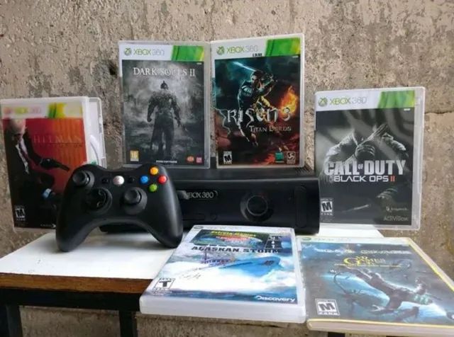 Video Game XBOX 360 Desbloqueado LT 3.0 + JOGOS + Contr