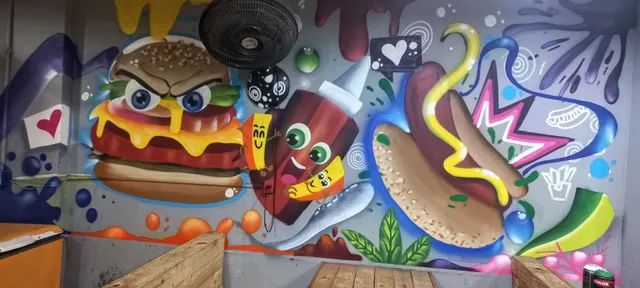 Grafite graffiti grafitte desenhista pintor - Foto 3