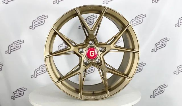  Rodas Gisa Flow Forming Glória P/ M3 F80 Dourado Escovado 5x120 - 19x9 e 19x10,5