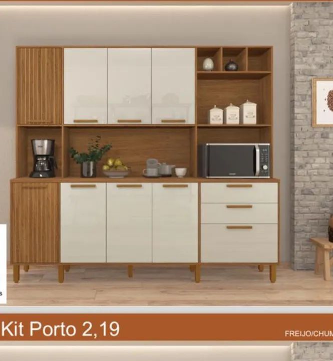 ARMÁRIO, COZINHA COMPACTA NOVA 