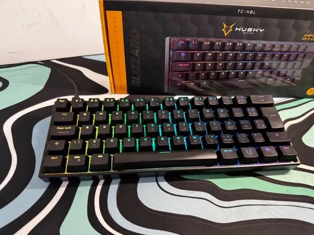 Teclado Mecânico Husky Blizzard Switch Azul - Perfeito Estado e com Nota Fiscal! - Foto 2