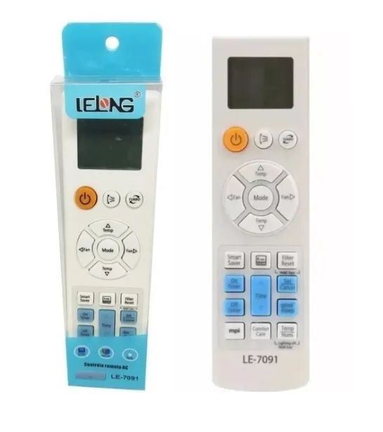 CONTROLE DE AR CONDICIONADO SAMSUNG COM VISOR LCD LELONG LE-7091 BRANCO