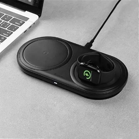 Base de carregamento wireless 2 em 1 Baseus