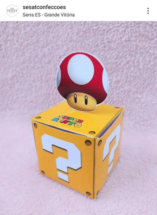 Turma do Mario caixinhas personalizadas pra festa de aniversário  - Foto 3
