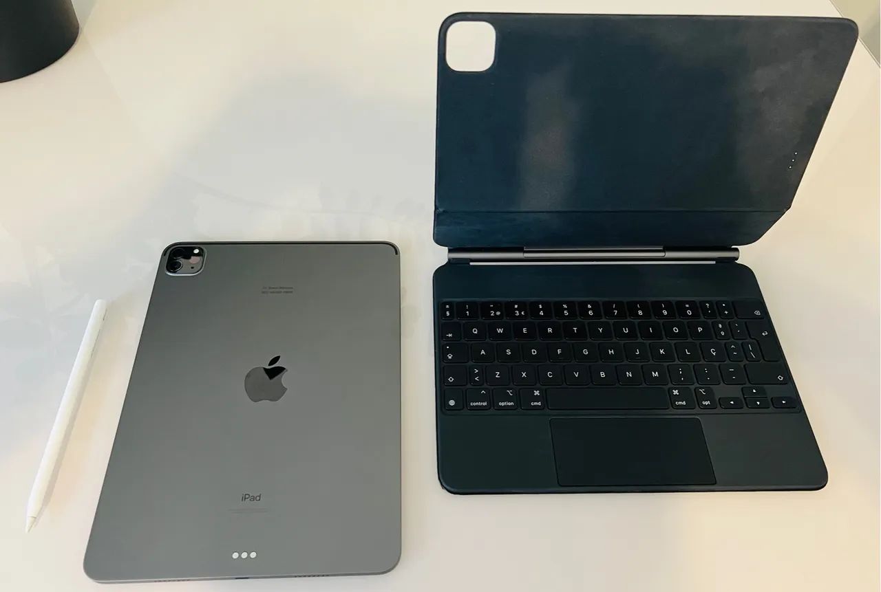 iPad Pro 11 completo com Magic Keyboard + Apple Pencil 2ªgen sem defeitos - Foto 4