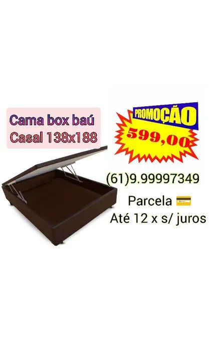 Cama box baú casal 