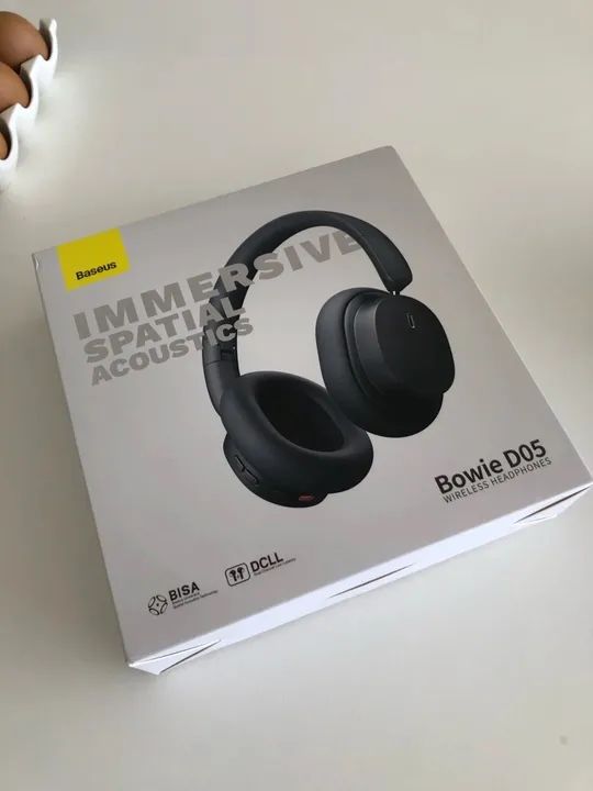 Fone de Ouvido Pro Sem Fio Bluetooth Baseus Bowie D05 - Cancelamento de Ruído Microfone