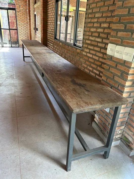 Prancha de Jacarandá rústica prancha de 5m sem emenda com estrutura de ferro - Foto 2