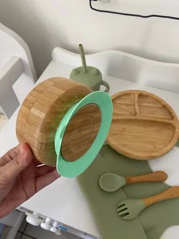 Kit de Introdução Alimentar de Bambu - Foto 4