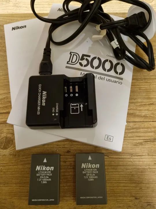 CÂMARA PROFISSIONAL DIGITAL D 5000 18-55VR KIT = BOLSA + 2 BATERIA + ALÇA NYLON DE OMBRO - Foto 4