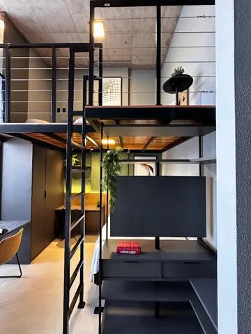 ÉVLON 602 - Duplex 100% mobiliado e equipado - 31,57m² + mezanino - Foto 2