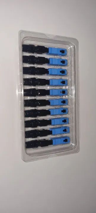 Conector Rápido Fibra Óptica Sc/Apc Single Mode 10 unidades (8 Pacotes Disponíveis) - Foto 2