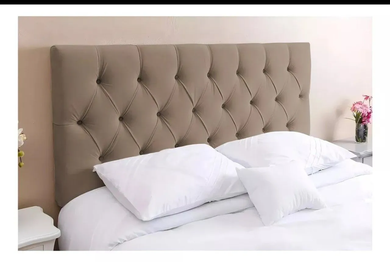 Cabeceira de Cama King Size - Bege