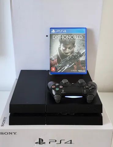 PS4 500GB c/ 01 Jogo "DISHONORED" + GARANTIA!!! 
