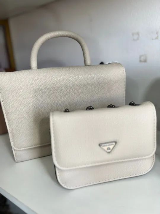 Duas bolsas femininas, branca, novas - Foto 6