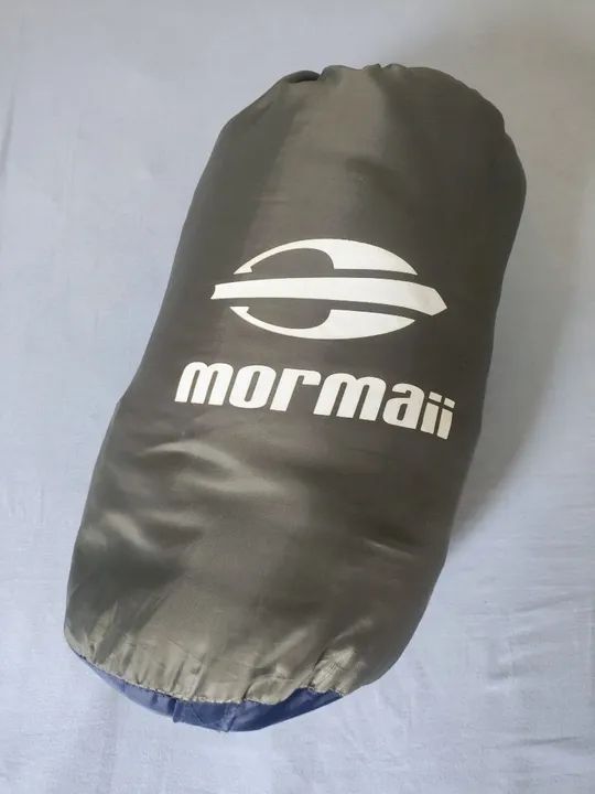 Saco De Dormir Impermeável Mormaii Fun - Azul e Cinza