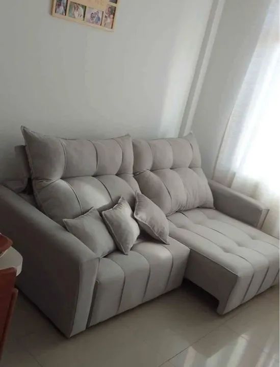 Sofá de retrátil -  2 Lugares - Novo