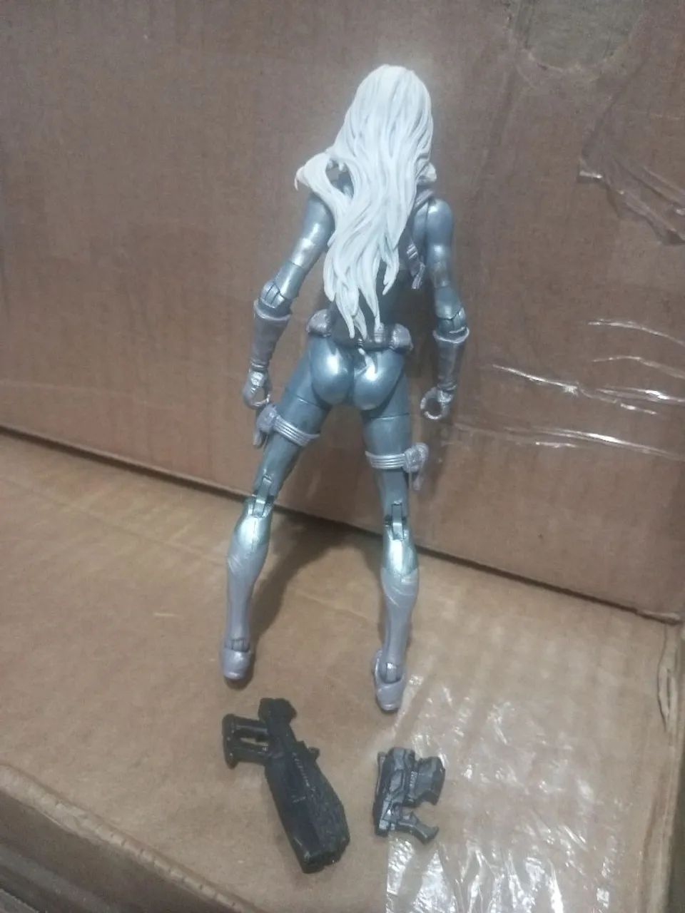 Silver sable Marvel legends Hasbro boneco figura spiderman - Foto 2