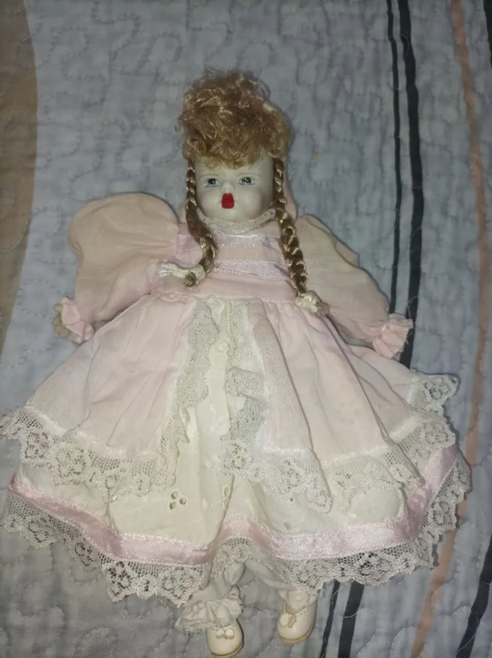 Boneca de porcelana antigas - Foto 2