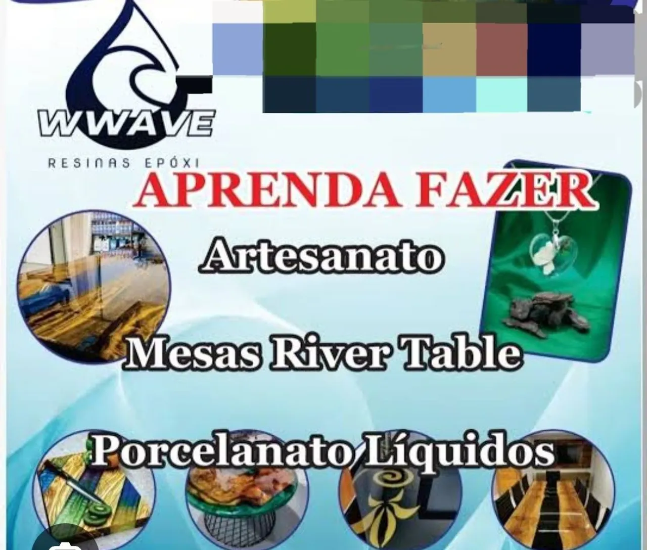 Curso de Resina Epoxi e Porcelanato Líq.