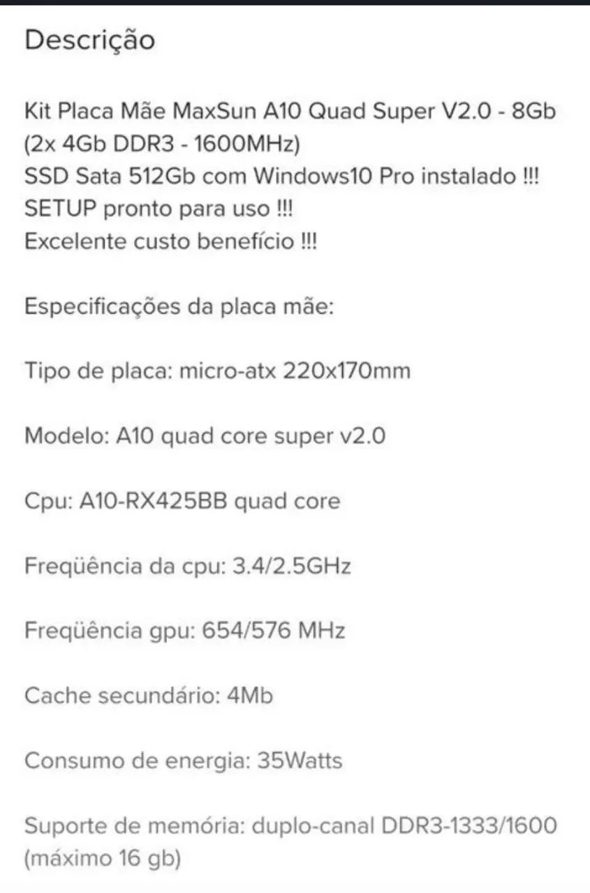 Placa-Mãe Maxsun Challenger A10 Super - Foto 4