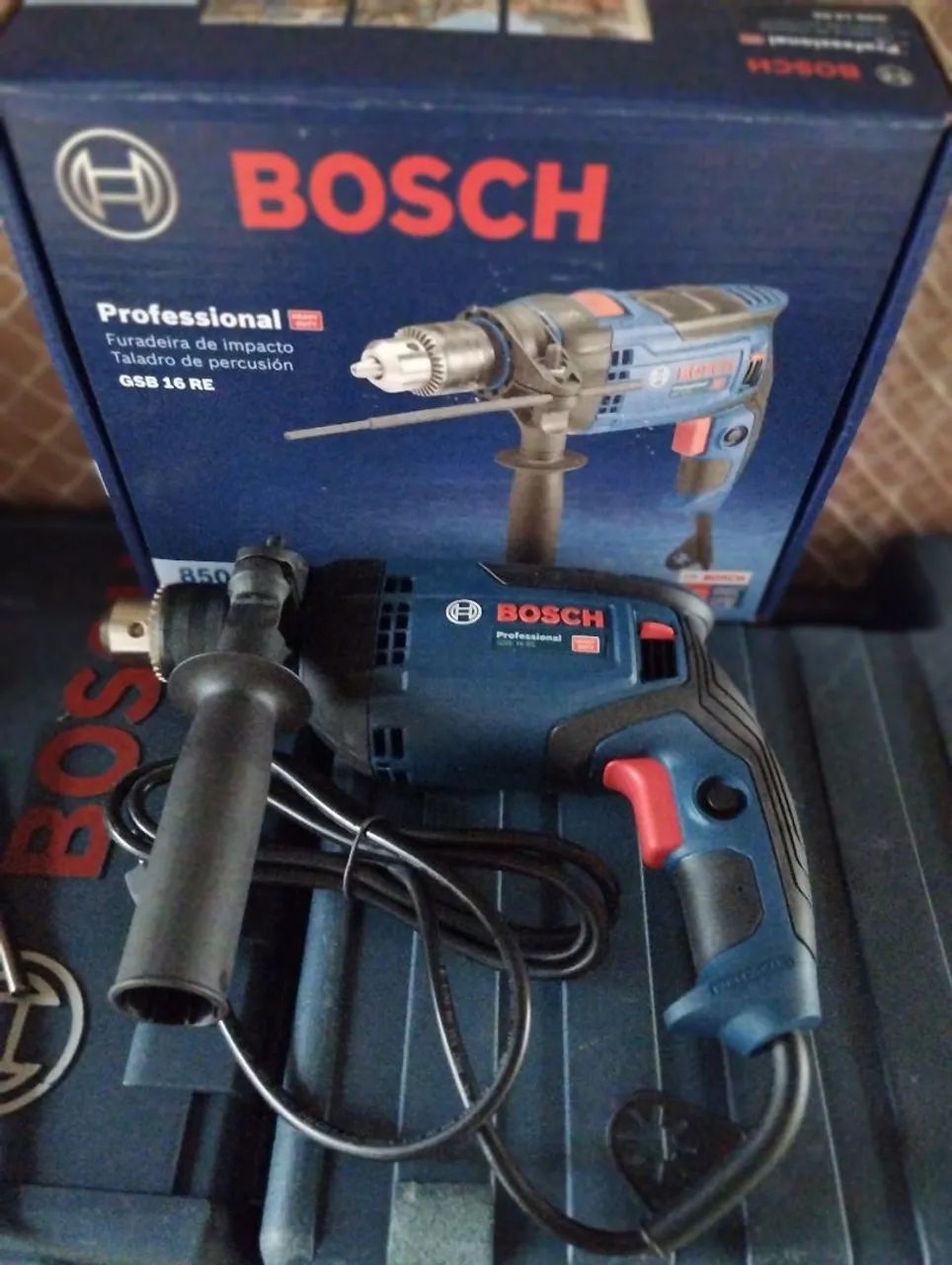 Furadeira e Parafusadeira Bosch GSB 16 RE 127V64198294119042122