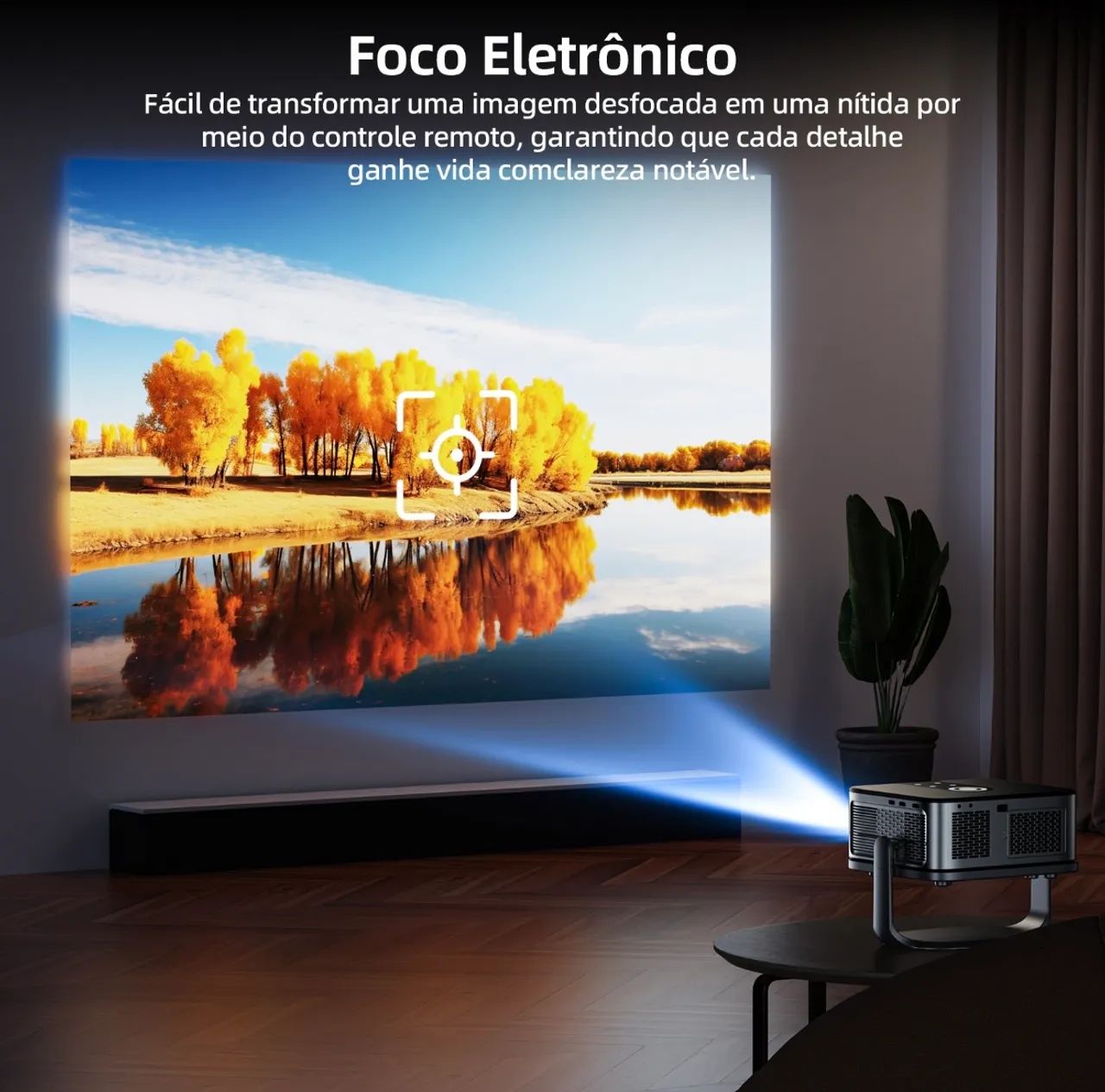 Projetor Profissional 4k 1080p Full Hd Wifi 16000lm - Foto 3