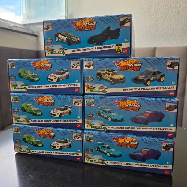 Kit Carrinhos Hot Wheels Pulback Speeders - Novo, Lacrado