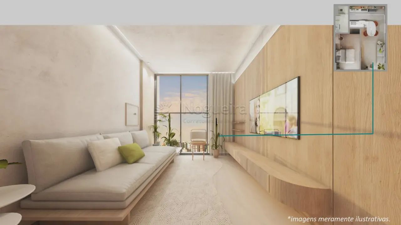 1 quarto l fachada em vidro l vaga rotativa em Casa Forte - Foto 5
