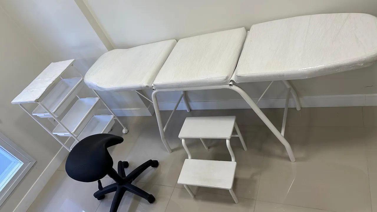 Maca 3 posições Kit Móveis Clínicas/Estética - Branco