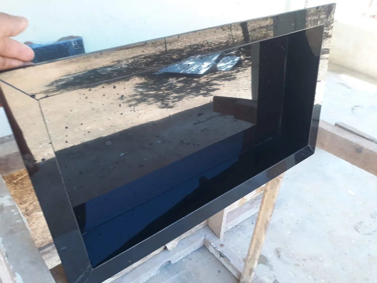 Nicho de porcelanato preto absoluto  - Foto 2