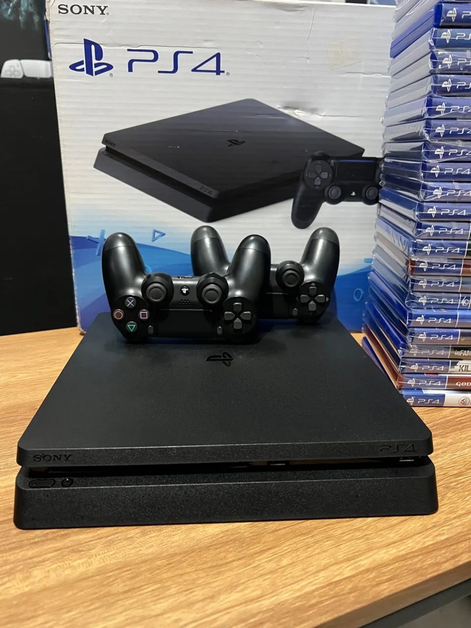 Ps4 Slim 500gb seminovo (aceito cartão)  - Foto 2