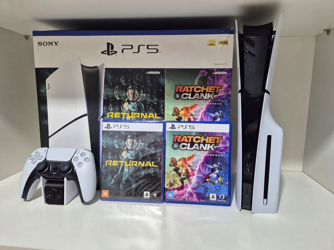 PS5 | Playstation 5 Slim 1TB Seminovo Com Leitor | Aceito Cartão!!! - Foto 4