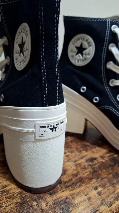 Chuck 70 De Luxe Heel Preto - Foto 3