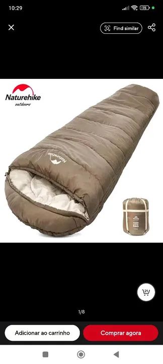Saco de Dormir Naturehike Mummy Cotton MJ600 -5ºC | -12ºC - Foto 6