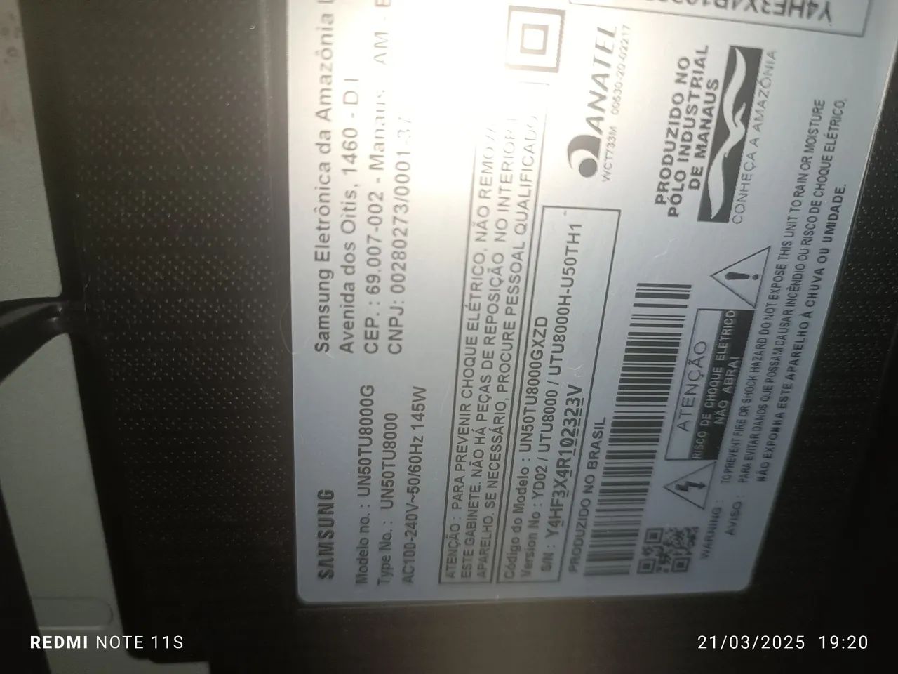 Peças para TV Samsung - Placa Mãe, Fonte e Painel - Foto 3