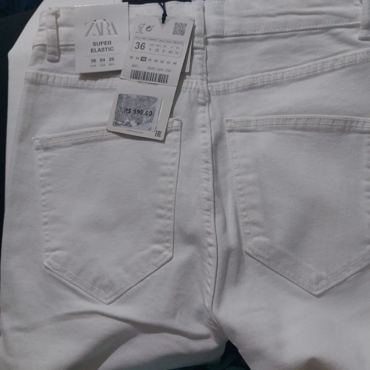 Zara calça skiny cintura alta - Foto 4