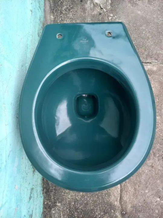 Vaso Sanitário Decoração Vintage Azul