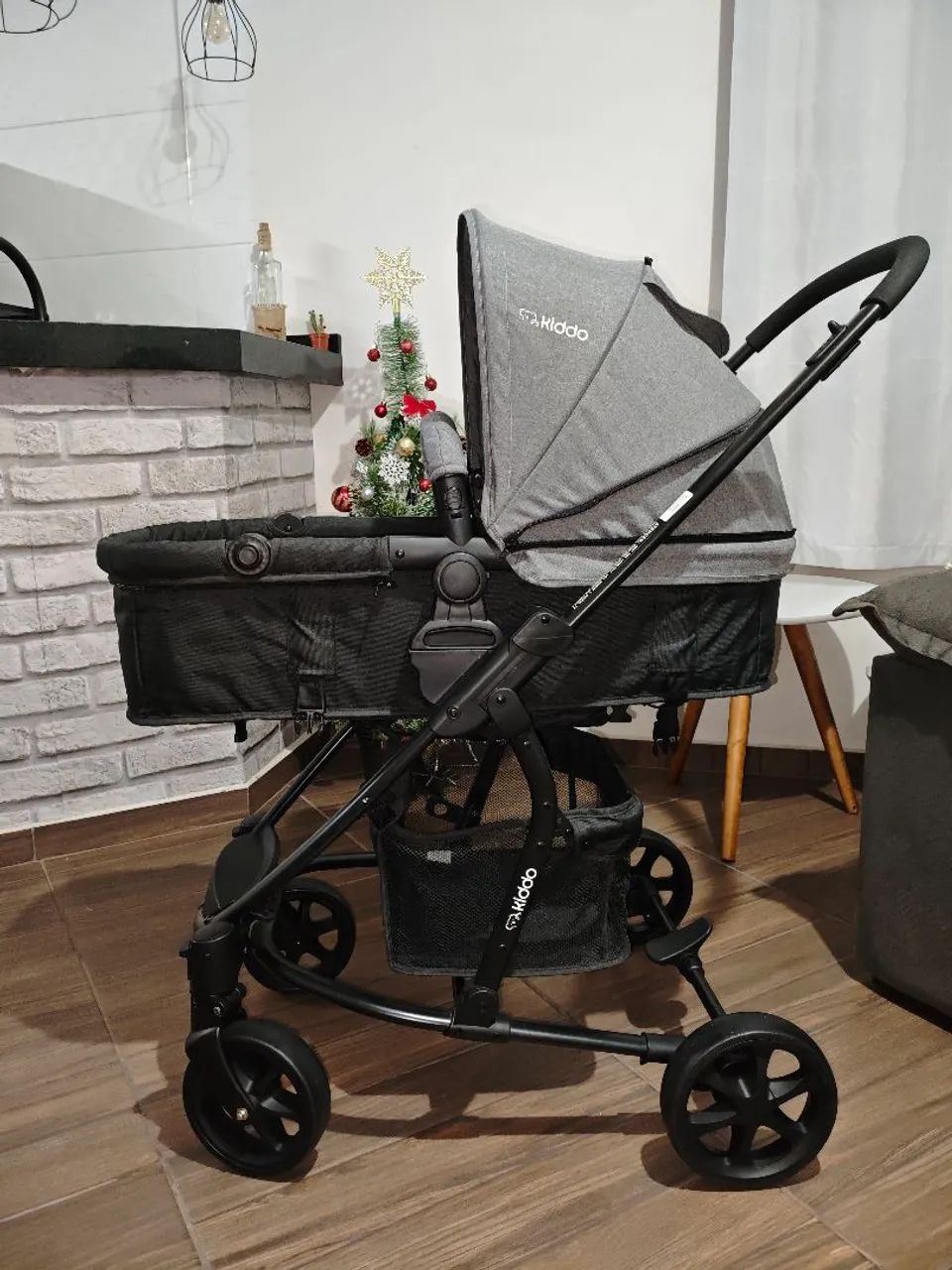 Carrinho de Bebê Prima Grafite - Kiddo
