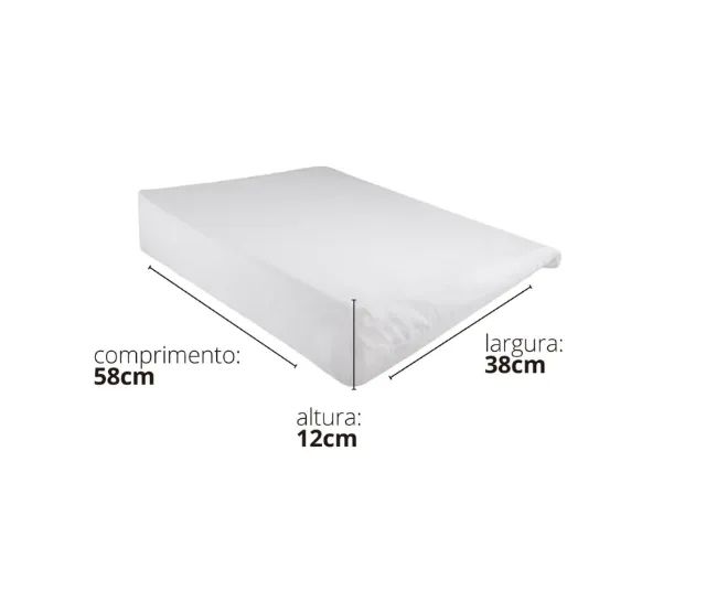 Travesseiro antirrefluxo bebê inclinado Fibrasca 37x58x12cm - Foto 5