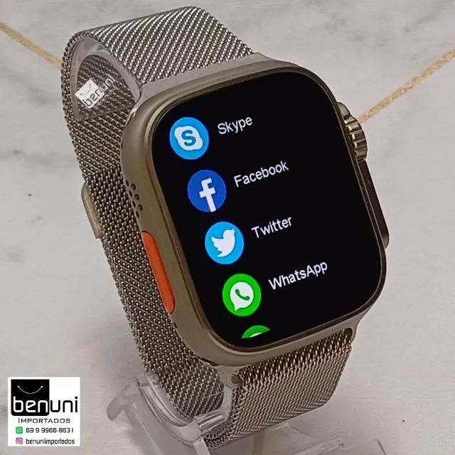 Relógio inteligente W68 ULTRA MAX + Pulseira extra - Estilo e tecnologia no seu pulso - Foto 3