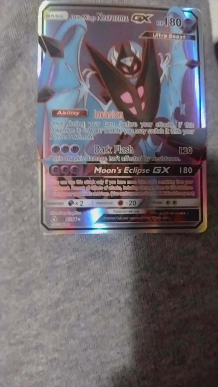 Carta Pokémon Dawn Wings Necrozma GX