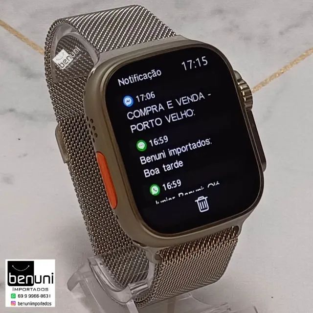 Relógio inteligente W68 ULTRA MAX + Pulseira extra - Estilo e tecnologia no seu pulso - Foto 2
