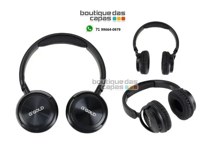 FONE DE OUVIDO SEM FIO BLUETOOTH HEADPHONE A GOLD FN-GB13 ADULTO E INFANTIL