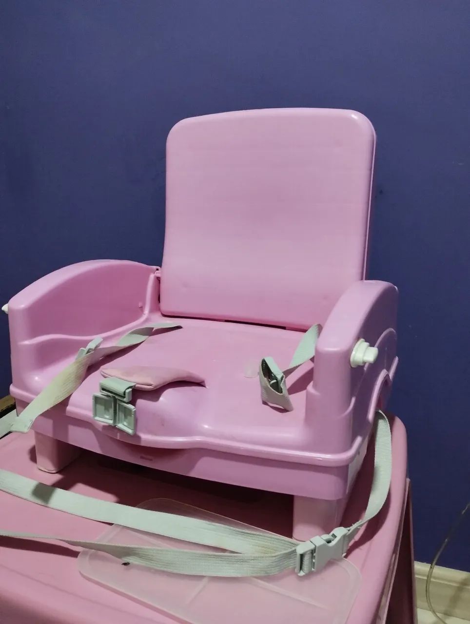 Cadeirinha de Alimentação Portátil Rosa - Foto 3
