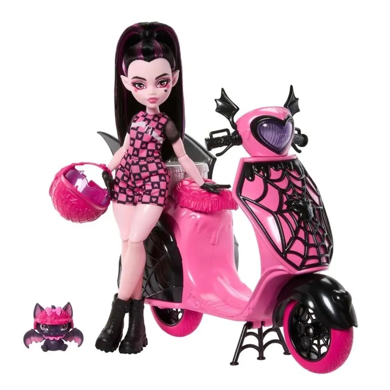 Monster High draculaura vamptastic e Scooter - Foto 3