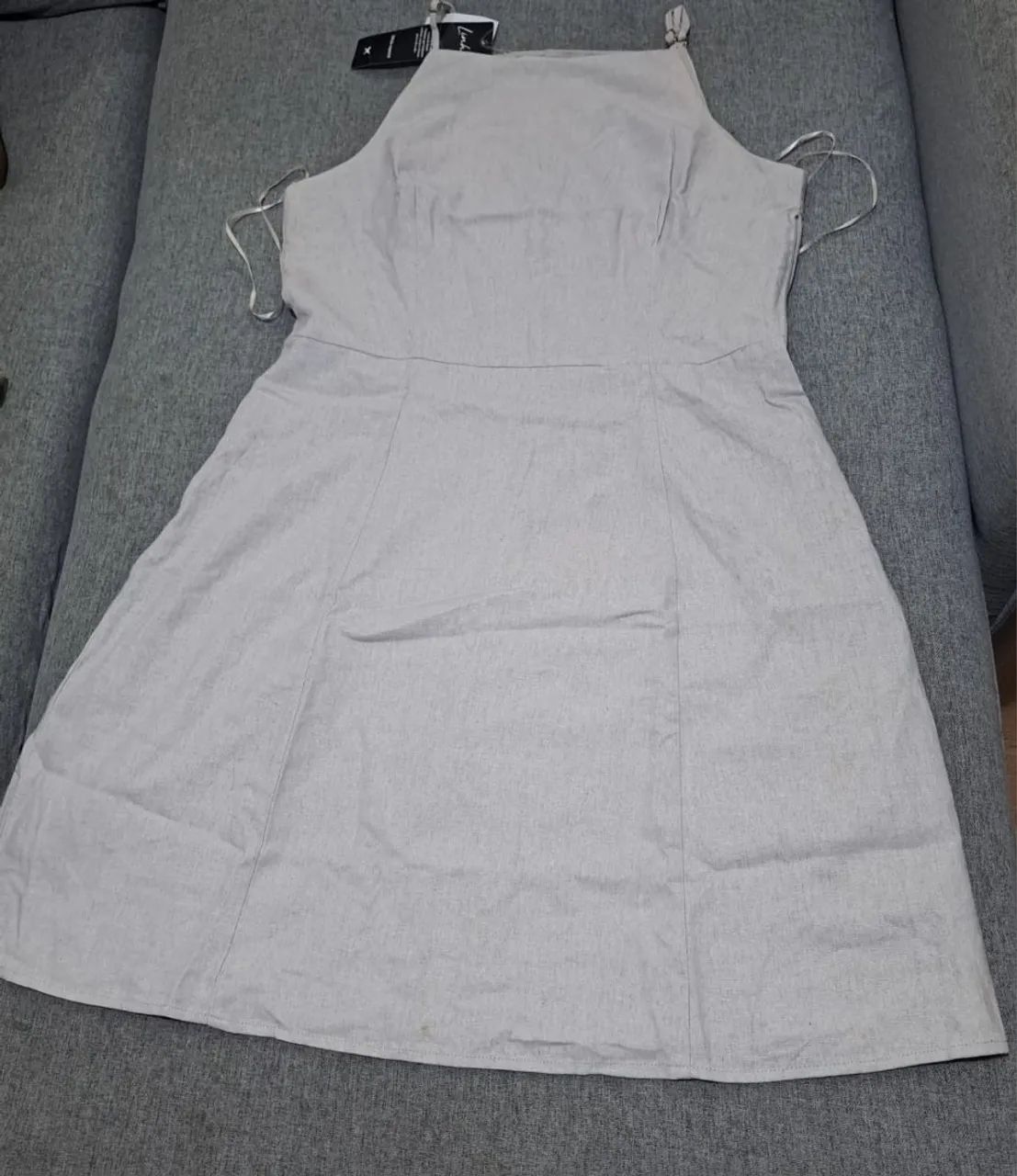 Vestido Hering Básico Bege M/M - Foto 4