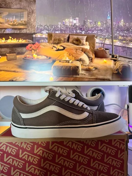 Tênis Vans Old Skool Cinza - Foto 3